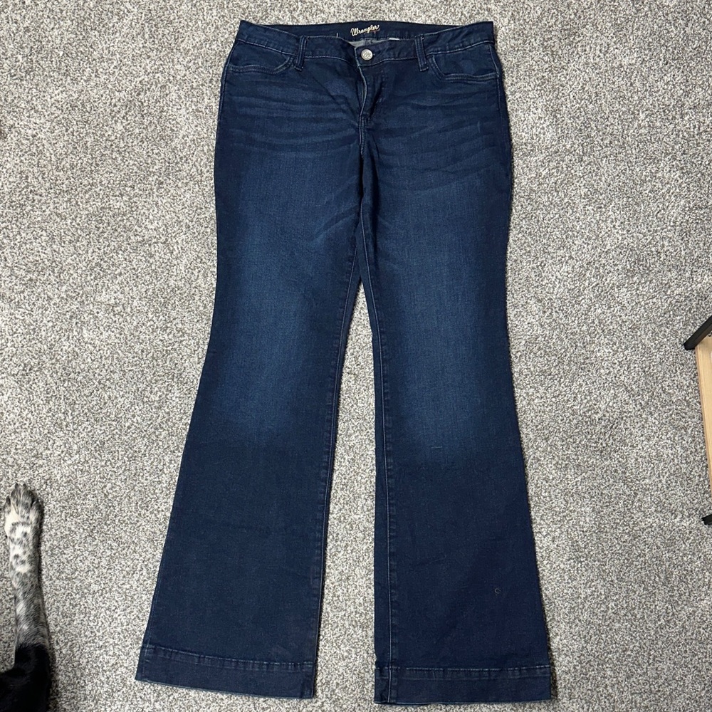 Wrangler Women's Deep Indigo Flare Jeans
